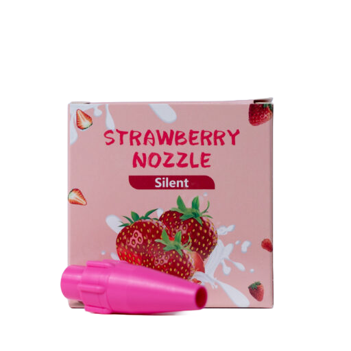 Flavour silent nozzle strawberry for disposable n2o cylinder